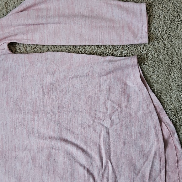 Time and Tru light pink long sleeve shirt, oversized size L - Picture 4 of 6